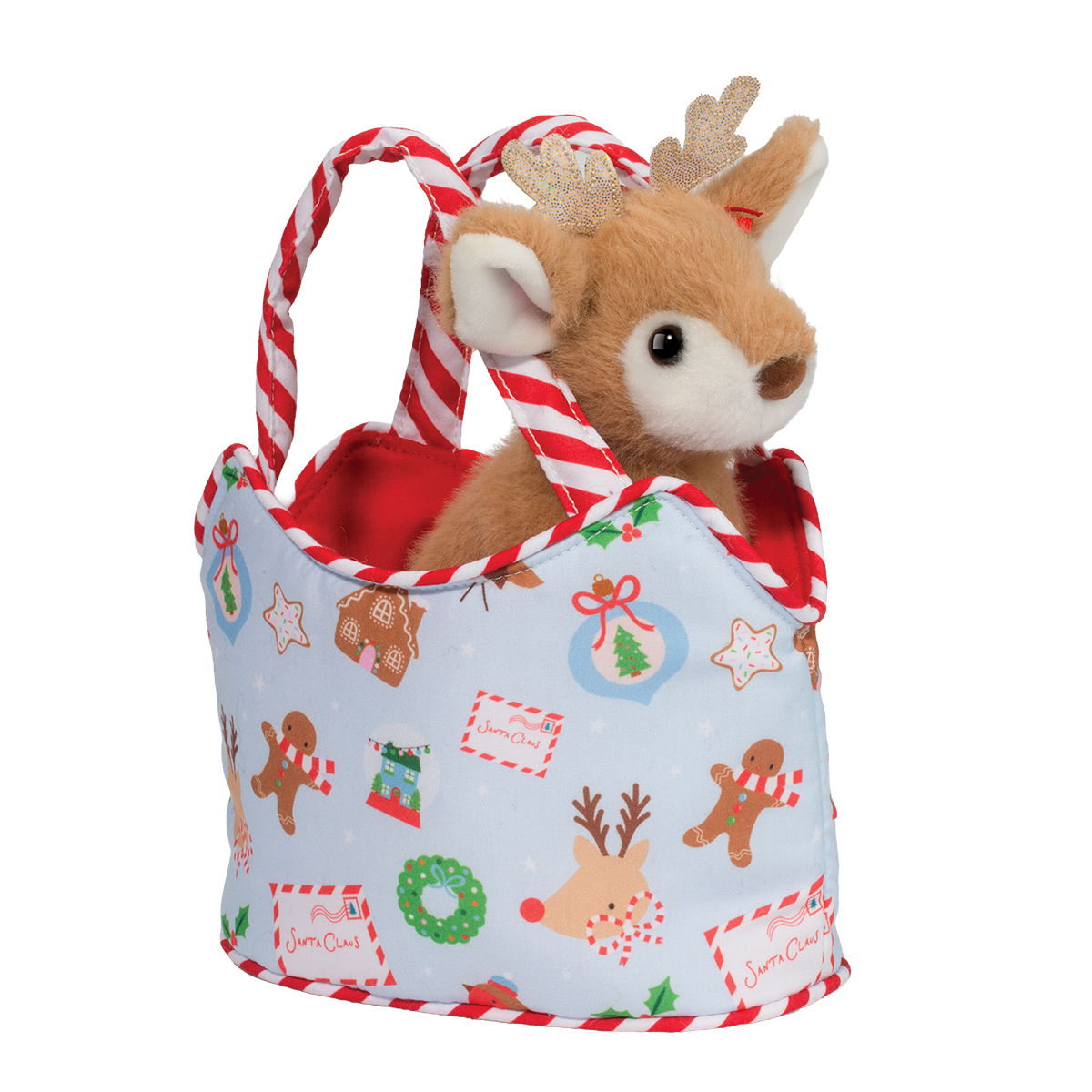 Cozy Christmas Sassy Sak w/ Reindeer